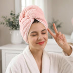 REDKISS Pink Microfiber Hair Towels - Image 7