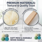 4 Pack Large Bath Puff Loofah Sponge - Image 3