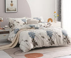 SLEEPBELLA Duvet Cover Full Size, 600 Thread Count Cotton Botanical Flowers - Image 2