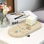 Koville Natural Marble Tray for Home Decor, Stone Perfume Organizer Jewelry - Image 6