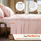 LBRO2M 1000 Thread Count 100% Egyptian Cotton Sheets Set Twin XL, 3 Piece Sets - Image 3
