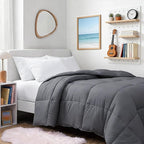 TEXARTIST Premium 2100 Series Twin Comforter All Season Breathable Grey by TEXARTIST