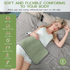 Heating Pad for Full Body Pain Relief 6 Heat Levels 4 Timers Soothes Back - Image 7