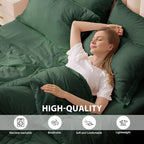 King Comforter Set Emerald Green - Image 4