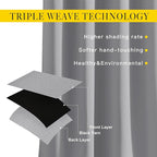 NICETOWN Blackout Curtains 90 inch Length - Image 2