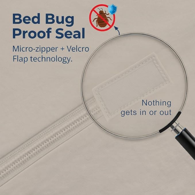 Guardmax Jersey Knitted King Zippered Mattress Encasement - Image 3