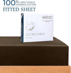 Royale Linens 400 Thread Count 100% American Grown Cotton Fitted Sheet Full Size - Image 2