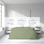 Kotton Culture 3 Pc Duvet Cover King Size Set-100% Egyptian Cotton 600 Thread - Image 5
