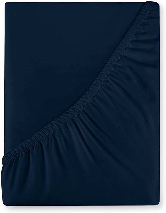 Royale Linens 400 Thread Count 100% American Grown Cotton Fitted Sheet Full Size by ROYALELINENS