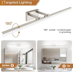 SOLFART 5 Color Temperature Dimmable 47.2 Inch Bathroom Light Fixtures Over - Image 5