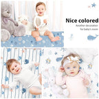 Baby Crib Sheets for Boys and Girls, 3 Pack Toddler Bed Sheets for 52”x28” - Image 6