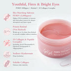 PDRN Eye Patches 5000ppm, Anti Smile Line & Wrinkle Under Eye Patches, Salmon - Image 4