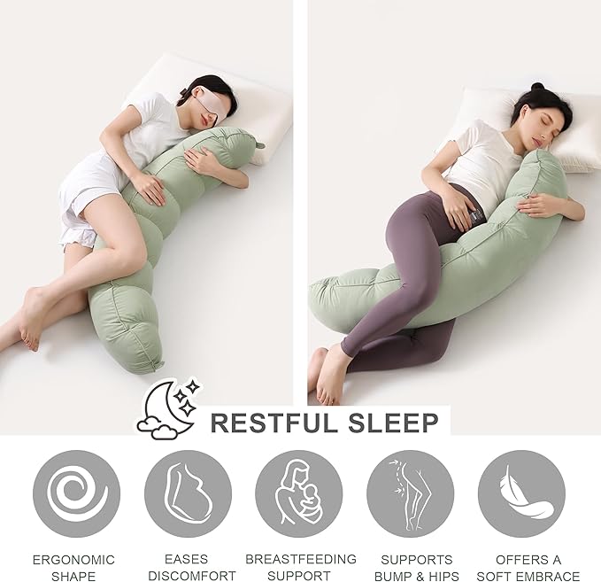 Peallow – Long Round Body Pillow - Image 5