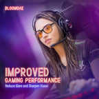 Bloomoak 100% Red Lens Blue Green Light Blocking Glasses- Dual AR Coatings - Image 5