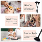 9 Pieces Facial Fan Mask Brushes, Soft Facial Applicator Brushes Tools - Image 7