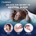 Sleepavo Adjustable Cooling Pillows Queen Size Set of 2 Pack - Image 4
