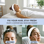 White Disposable Spa Headband for Women – 36pcs Disposable Headbands for Spa - Image 4