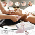 Jade Roller for Face, Facial Roller Massager Skin Care Tool, Gua Sha Facial - Image 6
