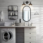 Licperron Black 2-Light Vanity Wall Sconce Lighting, Farmhouse Bathroom Wall - Image 7