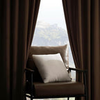 Joydeco Camel Brown Velvet Curtains 63 inch Length 2 Panels, Luxury Blackout - Image 4
