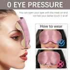 Adjustable Silk Sleep Mask for Custom Comfort | 3D Contour & Blackout Nose Wing - Image 5