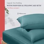 100% Egyptian Cotton Pillow Cases Standard/Queen Size Set of 2 - Image 3