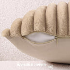 Pallene Faux Fur Plush Throw Pillow Covers 22x22 Set of 2, Luxury Soft Fluffy - Image 3