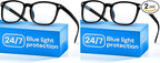 Gaoye Black Blue Light Glasses for Computer & Gaming by Gaoye