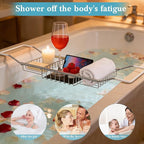 Cabilock Stainless Steel Expandable Bathtub Tray, Chrome Polished Telescopic - Image 7