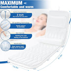 Full Body Bath Pillow for Bathtub, Luxury Thick Bath Cushion for Soaking Tub - Image 3