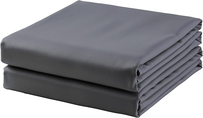 2-Pack Cotton TwinXL Flat Sheet Only, 600 Thread Count 100% Egyptian Cotton Top by ZaizaiHome