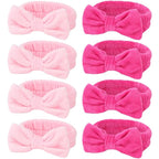 Ondder 8 Pcs Pink Spa Headband Microfiber Makeup & Face Wash Headbands by Ondder
