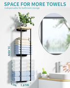 Towel Racks for Bathroom, 2 Tier Wall Towel Holder - Image 2