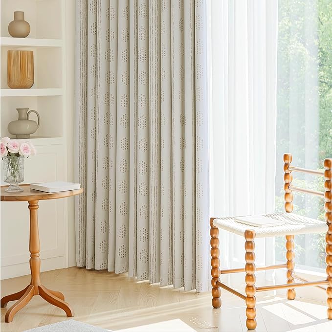 100% Boho Blackout Curtains 90 Inches Long - Image 5