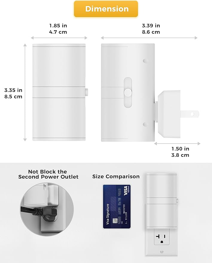 L LOHAS LED Night Light Plug in, Night Lights Plug into Wall, Light Sensor - Image 4