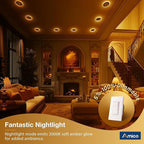 Amico 6 Pack Black 4 Inch 5CCT LED Recessed Ceiling Light - Image 6