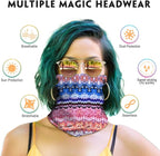 Venswell Neck Gaiter Face Mask Men Women, Seamless Bandana Rave Face Cover - Image 2