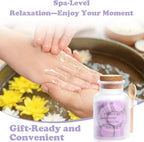Pedicure Foot Spa Tablets 10 Oz Plastic Bath Salts Jar Foot Soak Tablets - Image 6
