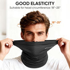 TICONN Neck Gaiter Face Cover Scarf, Neck Warmer Breathable Sun & Wind-proof - Image 2