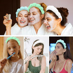 Spa Headband, 3 Pack Soft Terry Cloth Hairband - Image 6