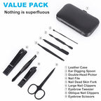 8 PCS Nail Clippers, ONEHERE Premium Manicure Set, Professional Grooming Gift - Image 3