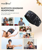 MUSICOZY Sleep Headphones Bluetooth 5.4 Headband, Wireless Earphones Music - Image 8