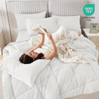 Sasttie Oversized Queen Comforter Set, 7 Pieces Reversible Bed in a Bag - Image 5