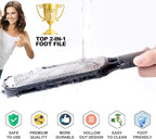 Antonki Foot File for Dead Skin, Double Sided Callus Remover for Feet, Metal - Image 3