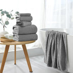 4 Pack Washcloths Set 13"x13", Highly Absorbent & Quick Dry Premium Towel - Image 4