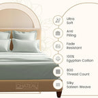 800TC 100% Egyptian Cotton Sateen Weave 3PC Twin XL Size Sheets Set, XL Twin - Image 3