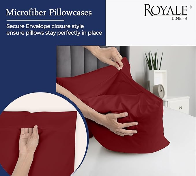 Royale Linens Standard Pillowcase Set of 2 - Image 5