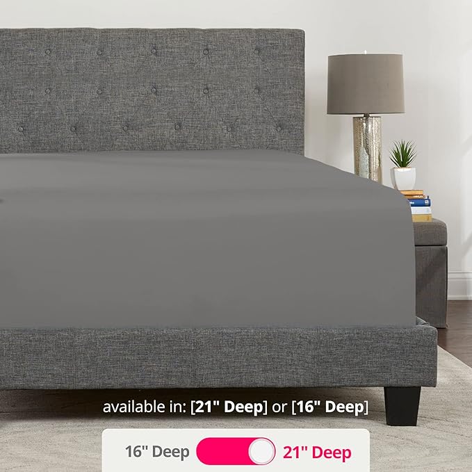 Full Fitted Sheet Deep Pocket Full Sheets – Microfiber Fitted Sheets Full Size - Image 3