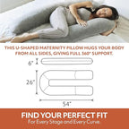 MedCline Pregnancy Pillow, Full Body Maternity Pillow - Image 6