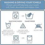 NY Loft 100% Cotton Bath Towel 4 Pack | Super Soft & Absorbent Quick-Dry Bath - Image 8